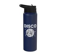 Discoteca Retro De Los Años 70 Y 80 Fiesta De Baile Disco Stainless Steel Insulated Water Bottle