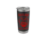 Diseño de Outlaw BBQ League Skull Grill Master Vaso térmico de acero inoxidable de doble pared