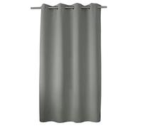 Disfrute de Home con 8 Blackout Cortina Ojales poliéster Gris 140x180 cm