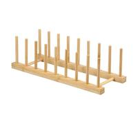 Dish Drying Rack | Wooden Space-Saving Storage Shelf | Plate Holder Dish