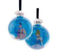 Disney 100 - Bola de Navidad de cristal azul - Cenicienta