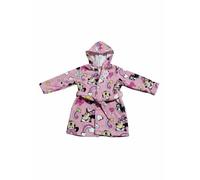 Disney Albornoz Infantil de Microfibra con Capucha, Diseños Frozen, Minnie Mouse y Spider-Man, Secado Rápido, Suave y Ligero, con Cinturón Ajustable (FR/ES, Edad, 5 años, 6 años, Minnie)