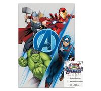 Disney Alfombra Infantil Marvel Avengers de 80x120 cm - Alfombra de Juego Antideslizante con Acolchado de Espuma, Alfombra Suave para niños para la habitación Infantil, 100% poliéster