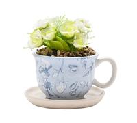 Disney Alicia en el país de las maravillas - Maceta de cerámica azul para taza de té