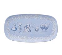 Disney Alicia en el país de las maravillas - Plato de cerámica para servir - Alicia, Sombrerero Loco, conejo blanco y reina roja - Decoración y artículos para el hogar para servir y cenar en fiestas