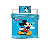 Aymax – Juego de ropa de cama Disney Mickey Mouse 140 x 200 cm + 63 x 63 cm
