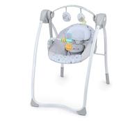 Disney Baby Columpio para Bebé Winnie the Pooh por Bright Starts, 6 Velocidades de Balanceo y Temporizador, Plegable, Barra de Juguetes Extraíble, Unisex, Recién Nacido - 9 kg