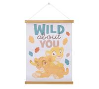 Disney Banner de pared con diseño de círculo de la vida de Baby Lion King - Wild about You