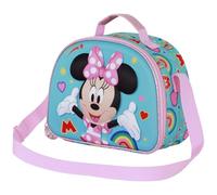 Disney Bolsa portamerienda 3D Minnie Mouse Turquesa Unisex infantil Talla única