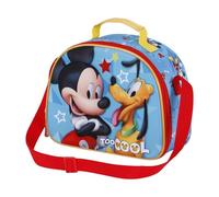 Disney Bolsa portamerienda Mickey Mouse Classic 3D 25,5 x 20 cm Azul Pal