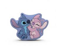 Disney - Cojín 3D Angel y Stitch (40 x 28 cm, 100% poliéster)