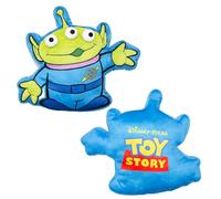 Disney Cojín con Forma Oficial Toy Story | Súper Suave | Diseño “Explore” | Cojín con Forma de Alien decoración del Dormitorio o Sala de Estar | 37 × 43 cm | Azul