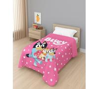 Disney Colcha Manta Sedalina Sherpa Reversible con Borreguito (Bluey Rosa)