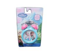 DISNEY - Despertador Frozen - Con Foto de Elsa y Anna - Mide 9cm - Alarma Programable - Color Azul y Rosa - Funciona con 1 Pila - Regalo Original