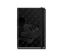 Disney Diario de lujo negro de Mickey Mouse, multicolor