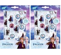 Disney Frozen II Pegatinas de Anna & Elsa - 1x 150 unidades (Paquete de 2)