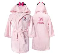 Disney Home Minnie - Vestido de dormitorio para niña de 6 a 8 años | Oeko-tex | Albornoz infantil de lana suave | Rosa, rosa, 6-8 Años