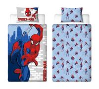 Disney Juego de Funda de edredón Infantil con Licencia Oficial de Spiderman | Ropa de Cama Reversible de 2 Caras Incluye Funda de Almohada a Juego | Diseño de Aventura | Juego de Cama Individual |