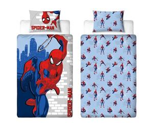 Disney Juego de Funda de edredón Infantil con Licencia Oficial de Spiderman | Ropa de Cama Reversible de 2 Caras Incluye Funda de Almohada a Juego | Diseño de Aventura | Juego de Cama Individual |