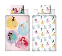 Disney Juego de Funda nórdica Individual con Licencia Oficial Princess | Ropa de Cama Reversible de Dos Caras con diseño de Bailarinas, Incluye Funda de Almohada a Juego