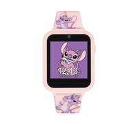 Disney Kids Lilo & Stitch Angel Rosa Reloj inteligente interactivo digital con correa de silicona LAS4088