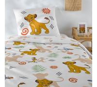 DISNEY LE ROI LION Juego de ropa de cama infantil, algodón, Disney El Rey León Pampa. Color Estampado