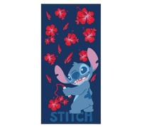 Disney Lilo ET Stitch, Toalla, 100x140 cm, Mixto, Niño, Niña, Lona, Cuadros, Toalla de Playa, Toalla de baño, Lino, Algodón, Modelo AYM-090STITCH-BTM S1-TU, Bleu