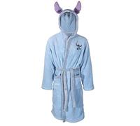 Disney Lilo & Stich - Albornoz de forro polar supersuave para mujer, azul, S-M