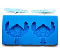 Disney Lilo & Stitch - Molde para hacer paletas de hielo, bandeja de silicona para cubitos de hielo para congelador, artículos esenciales de cocina, molde de hielo reutilizable para palitos de paletas