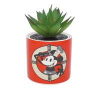 Disney Maceta de Mickey Mouse con planta sintética de 11,7 cm, maceta para interiores y hogar, mini maceta con regalos suculentos artificiales, adornos de Mickey Mouse
