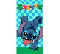 Disney Marvel Toalla de Playa Infantil 70x140 cm - Microfibra de Secado Rápido - Varios Diseños Oficiales Mickey, Minnie, Stitch, Frozen, Avengers y Spider-Man (Stitch 14186)