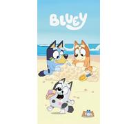 Disney Marvel Toalla de Playa Infantil 70x140 cm - Microfibra de Secado Rápido - Varios Diseños Oficiales Mickey, Minnie, Stitch, Frozen, Avengers y Spider-Man (Bluey 003)