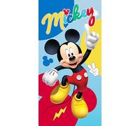 Disney Marvel Toalla de Playa Infantil 70x140 cm - Microfibra de Secado Rápido - Varios Diseños Oficiales Mickey, Minnie, Stitch, Frozen, Avengers y Spider-Man (Mickey 14179)