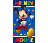 Disney Marvel Toalla de Playa Infantil 70x140 cm - Microfibra de Secado Rápido - Varios Diseños Oficiales Mickey, Minnie, Stitch, Frozen, Avengers y Spider-Man (Mickey 14178)