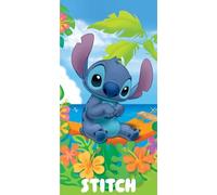 Disney Marvel Toalla de Playa Infantil 70x140 cm - Microfibra de Secado Rápido - Varios Diseños Oficiales Mickey, Minnie, Stitch, Frozen, Avengers y Spider-Man (Stitch 13086)