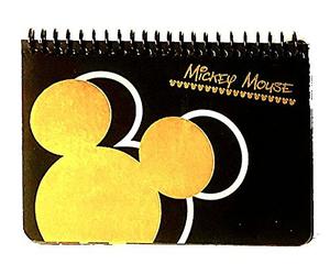 Disney Mickey Mouse - Libro de autógrafos en Espiral, Color Negro, Bighead