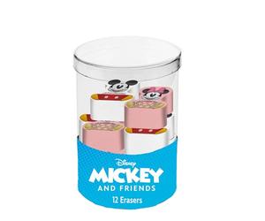 Disney Mickey y Minnie Mix-Cubo con 12 Gomas de Borrar, Multicolor