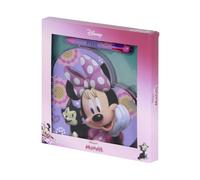 Disney Minnie Mouse Cat-Pack de Diario Corazón + Bolígrafo de 6 Colores, Lila