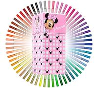 Disney Minnie Mouse Set Rotuladores con 60 Colores para Niños - Regalos Niñas (Rosa)