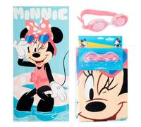 Disney Minnie Mouse Set Toalla de Playa y Gafas de Natación