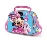 Disney Bolsa portamerienda Minnie Mouse Tender 3D Azul 26 x 20 cm