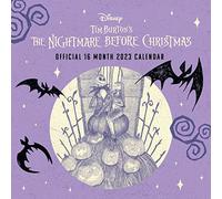 Disney Nightmare Before Christmas Calendario 2023 - Agenda mensual a vista de 30 cm x 30 cm, producto oficial