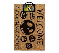 Disney Pesadilla Antes de Navidad aguarda Caras de Goma Puerta Mat 60cm x 40cm