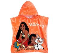 Disney Poncho Surf | Poncho Playa Niña De Moana 2 | Toalla Piscina Natación | Toalla Playa Vaiana | One Size | Naranja