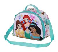 Disney Princesas Rainbows-Bolsa Portamerienda 3D, Multicolor, 26 x 20 cm