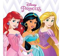 Disney Princess Ariel, Jasmine and Rapunzel - Lienzo Decorativo (poliéster, 40 x 40 cm, 40 x 40 x 3,2 cm)