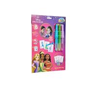 Disney Princess | Set de Rotuladores | 3 bolígrafos y 3 plantillas | Set de rotuladores para escribir y dibujar, 3 bolígrafos, 3 plantillas, a partir de 3 años