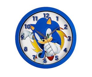 DISNEY Sega Sonic SNC3002 - Reloj de pared con diseño de erizo, color azul