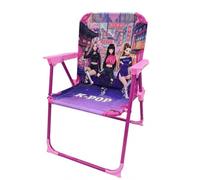 Disney Silla Infantil Plegable Playa y Jardín - con Brazos, Ligera, Compacta y Fácil de Transportar - Silla para Niños Interior/Exterior - hasta 30 kg (K-Pop 1834)