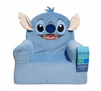 Disney Sillón Infantil 3D Desenfundable con Cremallera de Seguridad, Funda 100% Poliéster y Relleno 100% Poliuretano, Butaca Niño +3 Años, 50x45x35 cm (Stitch)